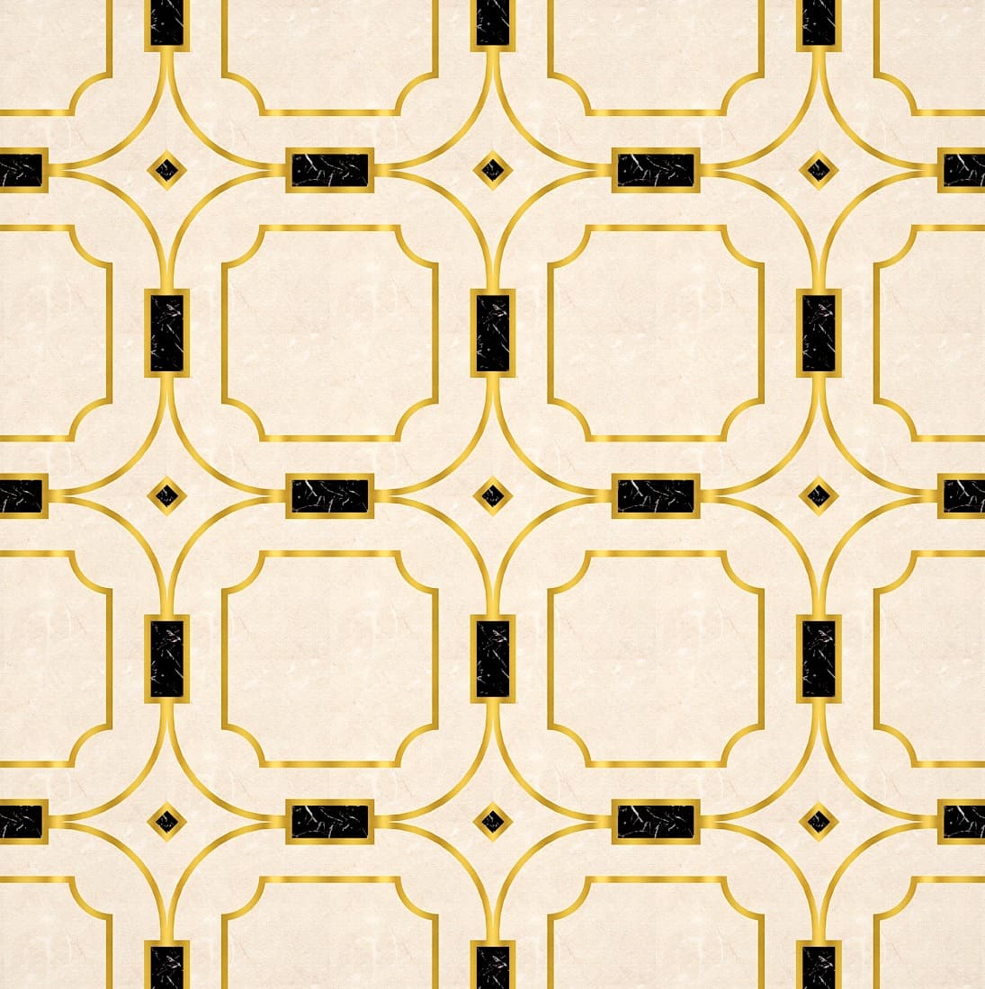 Brass inlay marble